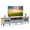 71" Farmhouse TV Console with Storage Drawers Spacious Cabinets and Media Device Compartment